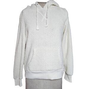 Cream Fleece Hoodie Size Small
